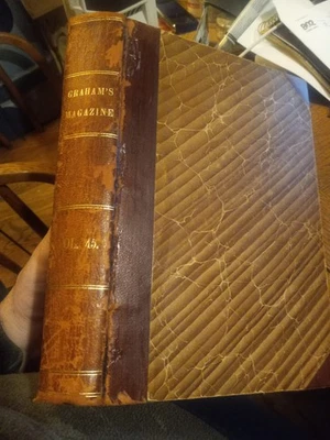 1854 GRAHAM'S AMERICAN MONTHLY ILLUSTRATED MISCELLANY VOL45 W/LIFE OF WASHINGTON Foto 1 de 4