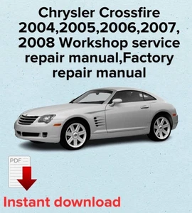 Chrysler Crossfire 2004,2005,2006,2007, 2008 manual de reparación de servicio de taller, OEM - Imagen 1 de 3