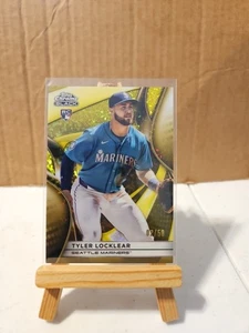 2025 Topps Chrome Black Gold Refractor /50 Tyler Locklear Rookie Auto RC - Picture 1 of 2