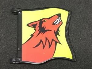 Playmobil Miniatur Mittelalter Wolf Flagge - C42 - Bild 1 von 3