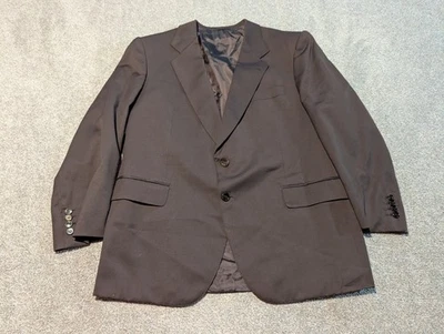 Traje Chaqueta Angelo Roma Para Hombre 46 Marrón Lana Hecho en Italia Italiano De Colección Años 70 Foto 1 de 4