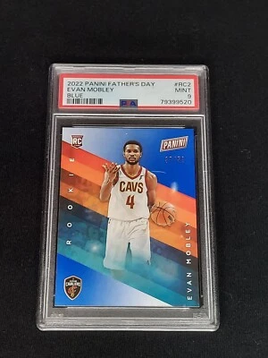 2022 Panini Fathers Day Evan Mobley Blue /50 RC Psa 9 Pop-3 💎  - Image 1 of 3