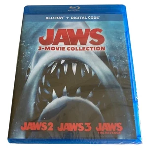 Jaws 3-Movie Collection Blu-ray 2020 Widescreen Brand NEW Sealed - Foto 1 di 3