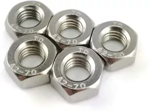 Écrou Hexagonal Inox A2 DIN 934 Filetage Métrique à Pas Fin - Imagen 1 de 5