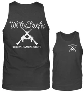 Camiseta sin mangas patriótica We The People 2nd Amendment bandera de Estados Unidos Constitución - Imagen 1 de 8