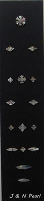 GA 45 Snowflake Set for Martin Style Guitar Fingerboard Inlay - Image 1 of 4