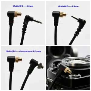 Rolleiflex, Rolleicord flash PC cord(Upgrade )2.5mm / 3.5mm Conventional PC plug - Picture 1 of 14