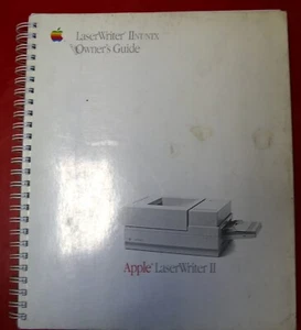 Apple LaserWriter II NT/NTX Owner's Manual - VINTAGE 352 Pages Ring Bound Spine - Photo 1/8