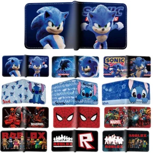 Kids Boy Girls Deadpool/Spider-Man/Stitch/Sonic/Animal Purse Wallet Money Pouchण - Picture 1 of 53