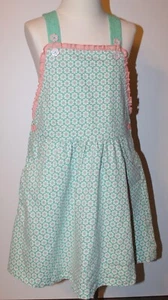 Girls MATILDA JANE green/pink floral romper dress Size 8 - Picture 1 of 2