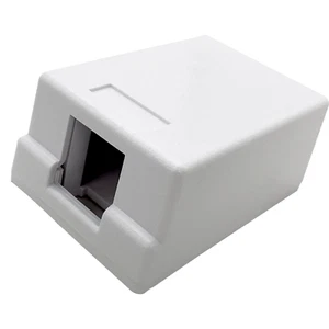 1001 Single RJ 45 Wall Mount Box - Includes double sided sticky foam tape NTCFL - Picture 1 of 5