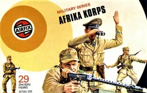AIRFIX 1970'S VINTAGE 54MM GERMAN AFRIKA KORPS 29 FIGURES LOT 35 NO BOX. - Picture 1 of 9