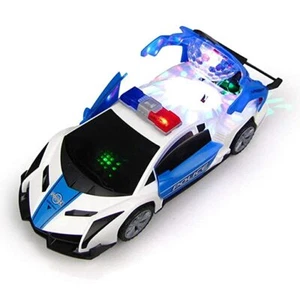 Luces 3D de juguete para coches de policía - 360 giratorios - apertura de 3 puertas - sonidos musicales - Reino Unido - Imagen 1 de 3