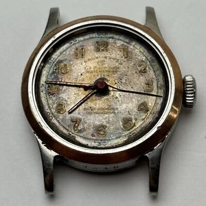 Broken Vintage Chronometre Election 1914 Military Watch Grand Prix Two Tone PART - Picture 1 of 5