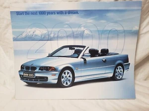 2000 BMW Original Advertising Brochure Poster Excellent Condition. - Picture 1 of 5