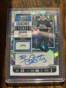 2023 Contenders Optic Brandon Staley Coaches Ticket AUTO /22 - Picture 1 of 2