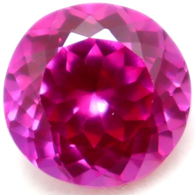 Piedra preciosa suelta de 32 quilates certificada zafiro rosa natural corte redondo Foto 1 de 4