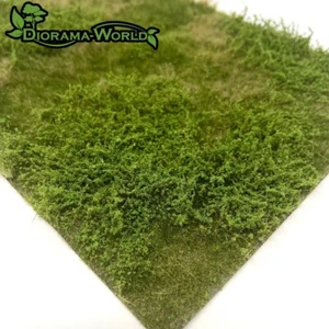 Wilde Wiese mit Büschen - Grasmatte 18,5x26,5cm - Modellbau, Diorama & Eisenbahn - Bild 1 von 4