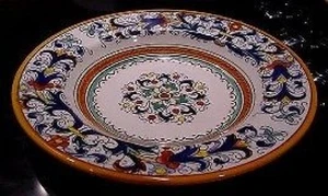 Deruta Majolica Italian Pottery - RICCO PASTA / SOUP Bowls - Set of 8 - Picture 1 of 4