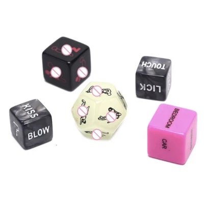 5 X Adult Love Dice Glow Sex Dice Position Dice Love Game Toy Couple Foreplay - Image 1 of 4