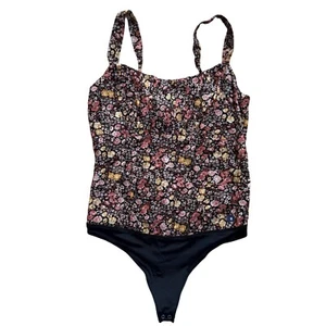 NWT Abercrombie & Fitch Floral Bodysuit Tank Top Summer Outfit Size medium $45 - Picture 1 of 5