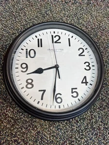 Sterling and Noble Plastic Wall Clock Mfg. No. 9 Tested 8 5/8” Diameter - Picture 1 of 4
