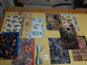 Lot of 10☆FaceMask KIT☆Better fit around head NOT ears☆Ready2Sew☆DIY☆Elastic - Picture 1 of 6