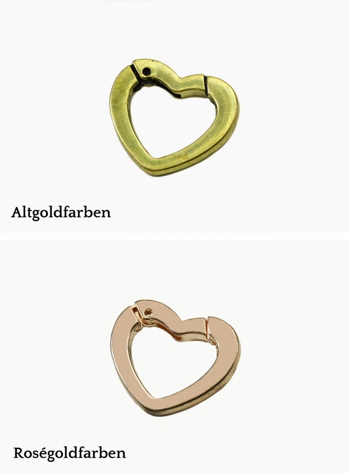 Kettenverschluss Herz Karabinerverschluss Donut Ring Karabiner Verschluss, V-21 - Bild 1 von 1
