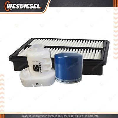 Wesfil Oil Air Fuel Filter Service Kit fits Hyundai Tucson JN81 2.0L 2.7L - image 1 of 2