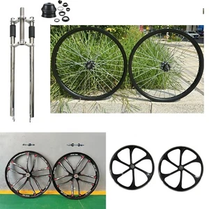 DONSP1986 26" Bike Fork &Headset, 1-1/8" Threadless w/ Mag or Spoke Wheel Rim - Picture 1 of 105