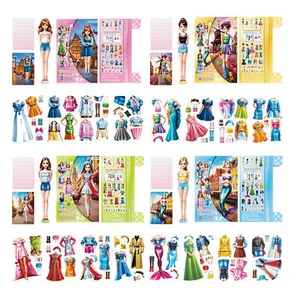 New Magnetic Dress Up Baby,Portable Magnetic Princess Dress Up Paper Doll - Picture 1 of 16