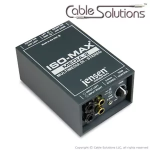 Jensen Transformers MEDIA-2 Stereo DI Direct Interface Box Unbalanced / Balanced - Picture 1 of 8