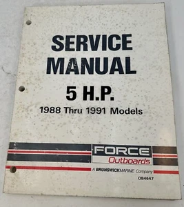 1988-1991 Force 5Hp. Service Manual OEM OB4647 - Picture 1 of 3