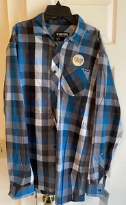 Zoo York Men’s Big & Tall Long Sleeve Button Front Shirt True Flex Size 2XLT NWT - Picture 1 of 7