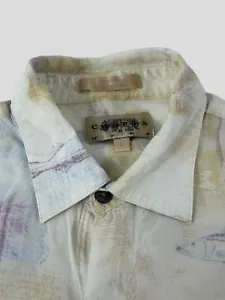 Camisa Campia Para Hombre Grande Estampado Tropical Hawaiano Manga Corta Bolsillo Abotonado - Imagen 1 de 9