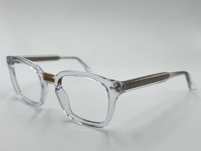GUCCI MEN FRAME ONLY GG0184O 012 Clear/Gold/Silver on temples AUTHENTIC ITALY - Image 1 of 4