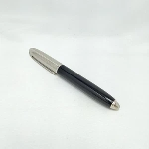 Louis Vuitton Dock Cuir Füllfederhalter schwarz silber gebraucht ohne Tinte gebraucht aus Japan - Bild 1 von 14