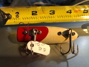 Vintage, Wood, South Bend Baby Bass Oreno Fishing Lure, 2 1/2 Inch sb02 - Picture 1 of 4