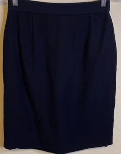 Citi Yansi Flügelrock Damen marineblau gefüttert Bleistift Karriere Büro klassisch 8 - Bild 1 von 5