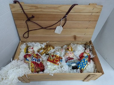 Polonesa de Navidad Kurt Adler 4 Adornos NUEVAS Etiquetas Alicia en el País de las Maravillas Set Caja Foto 1 de 4