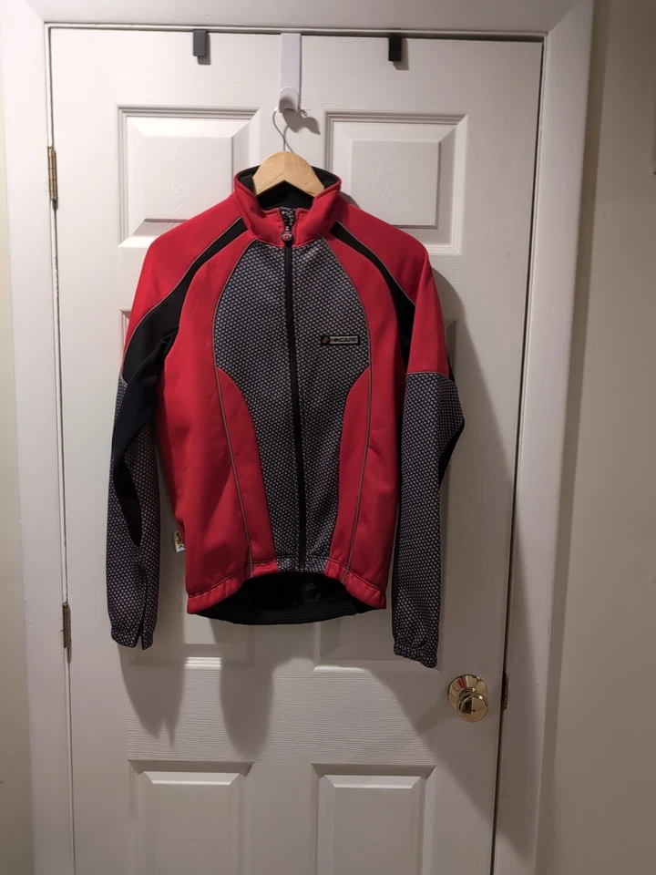 Hincapie Men's Red and Gray Performance Cycling Jacket Size Small Zip Up - Image 1 of 4