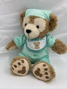Disney Parks 13” MY FIRST DUFFY BEAR Plush Hidden Mickey w/ Pajamas Bib & Hat - Picture 1 of 8