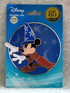 DISNEY PALM PINK A LA MODE SORCERER MICKEY MOUSE EXPRESSIONS LE 300 PIN FANTASIA - Picture 1 of 2