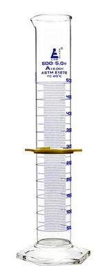 Graduated Cylinder, 500mL - ASTM, Class A Tolerance ±2.00mL - Protective Coll... Foto 1 de 4