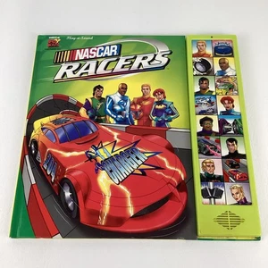Nascar Racers Play A Sound Hardcover Book Car Racing Noises Vintage 2000 - Picture 1 of 7