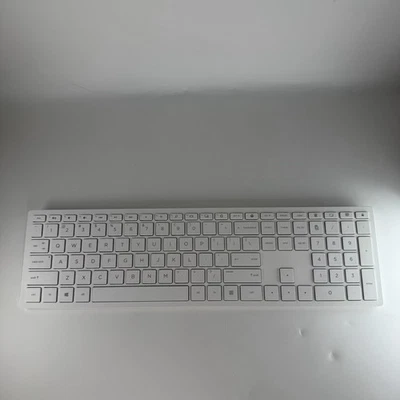 HP Wireless Keyboard HSA-P003K White No Dongle Slim Low Profile - Image 1 of 4