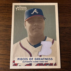 Bowman Heritage 2006 - Pezzi di Grandezza Andruw Jones Maglia Indossata dal Gioco - Foto 1 di 6