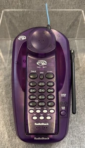 Vintage RadioShack 900 MHz Schnurlostelefon Translucent Purple Y2K ungetestet - Bild 1 von 11