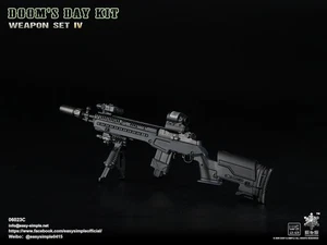 1/6 Scale Doom's Day Kit Weapon Set IV - Black M14 Rifle - MINT IN BOX - Picture 1 of 6