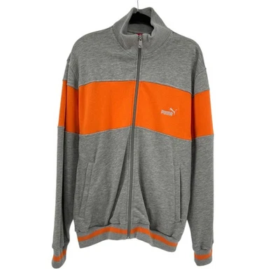 Chaqueta Puma Cremallera Manga Larga Naranja Gris Talla Grande Foto 1 de 4